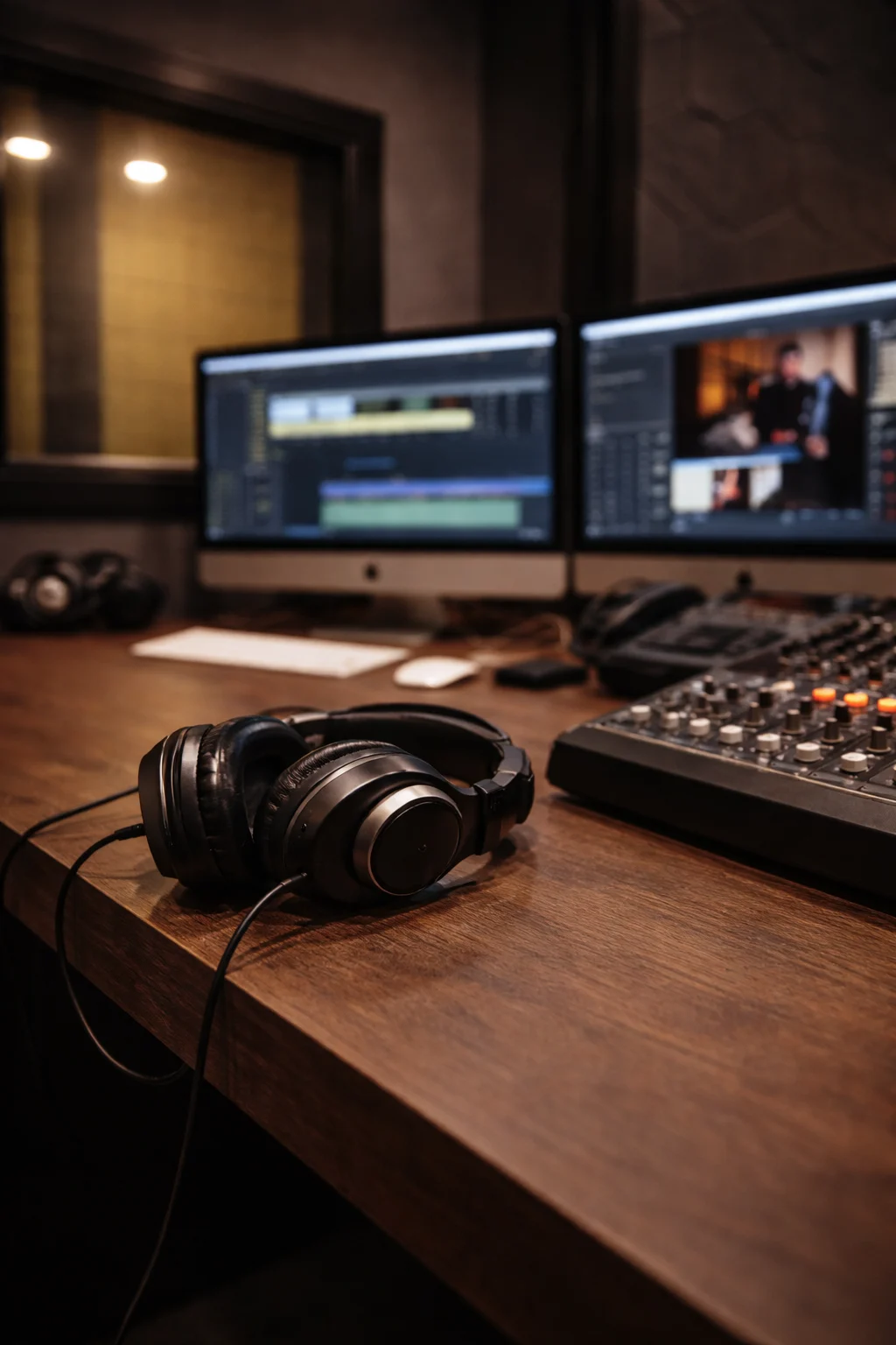 Sala de control con monitores